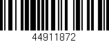 Código de barras (EAN, GTIN, SKU, ISBN): '44911872'