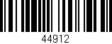 Código de barras (EAN, GTIN, SKU, ISBN): '44912'