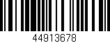 Código de barras (EAN, GTIN, SKU, ISBN): '44913678'