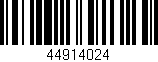 Código de barras (EAN, GTIN, SKU, ISBN): '44914024'