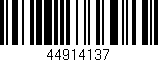 Código de barras (EAN, GTIN, SKU, ISBN): '44914137'