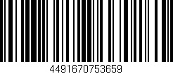 Código de barras (EAN, GTIN, SKU, ISBN): '4491670753659'