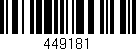 Código de barras (EAN, GTIN, SKU, ISBN): '449181'