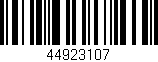 Código de barras (EAN, GTIN, SKU, ISBN): '44923107'