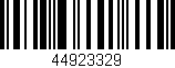 Código de barras (EAN, GTIN, SKU, ISBN): '44923329'