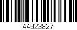 Código de barras (EAN, GTIN, SKU, ISBN): '44923827'