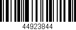 Código de barras (EAN, GTIN, SKU, ISBN): '44923844'