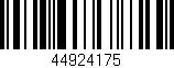 Código de barras (EAN, GTIN, SKU, ISBN): '44924175'
