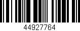 Código de barras (EAN, GTIN, SKU, ISBN): '44927764'