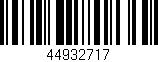 Código de barras (EAN, GTIN, SKU, ISBN): '44932717'