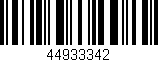 Código de barras (EAN, GTIN, SKU, ISBN): '44933342'