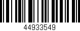 Código de barras (EAN, GTIN, SKU, ISBN): '44933549'