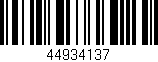 Código de barras (EAN, GTIN, SKU, ISBN): '44934137'