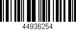 Código de barras (EAN, GTIN, SKU, ISBN): '44936254'