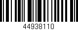 Código de barras (EAN, GTIN, SKU, ISBN): '44938110'