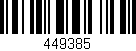 Código de barras (EAN, GTIN, SKU, ISBN): '449385'