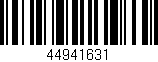 Código de barras (EAN, GTIN, SKU, ISBN): '44941631'