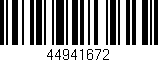 Código de barras (EAN, GTIN, SKU, ISBN): '44941672'