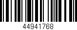 Código de barras (EAN, GTIN, SKU, ISBN): '44941768'