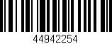 Código de barras (EAN, GTIN, SKU, ISBN): '44942254'