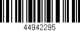 Código de barras (EAN, GTIN, SKU, ISBN): '44942295'