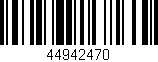 Código de barras (EAN, GTIN, SKU, ISBN): '44942470'