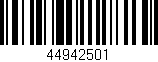 Código de barras (EAN, GTIN, SKU, ISBN): '44942501'