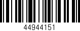 Código de barras (EAN, GTIN, SKU, ISBN): '44944151'