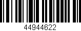 Código de barras (EAN, GTIN, SKU, ISBN): '44944622'