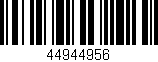 Código de barras (EAN, GTIN, SKU, ISBN): '44944956'