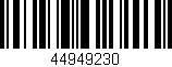 Código de barras (EAN, GTIN, SKU, ISBN): '44949230'