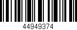 Código de barras (EAN, GTIN, SKU, ISBN): '44949374'