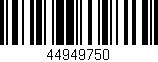 Código de barras (EAN, GTIN, SKU, ISBN): '44949750'