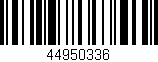 Código de barras (EAN, GTIN, SKU, ISBN): '44950336'