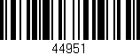 Código de barras (EAN, GTIN, SKU, ISBN): '44951'