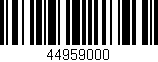 Código de barras (EAN, GTIN, SKU, ISBN): '44959000'