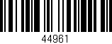 Código de barras (EAN, GTIN, SKU, ISBN): '44961'
