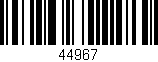 Código de barras (EAN, GTIN, SKU, ISBN): '44967'