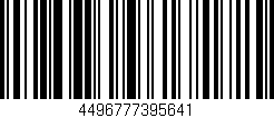 Código de barras (EAN, GTIN, SKU, ISBN): '4496777395641'