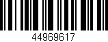 Código de barras (EAN, GTIN, SKU, ISBN): '44969617'