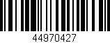 Código de barras (EAN, GTIN, SKU, ISBN): '44970427'