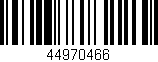 Código de barras (EAN, GTIN, SKU, ISBN): '44970466'