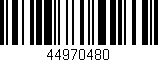 Código de barras (EAN, GTIN, SKU, ISBN): '44970480'