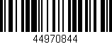 Código de barras (EAN, GTIN, SKU, ISBN): '44970844'