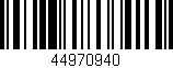 Código de barras (EAN, GTIN, SKU, ISBN): '44970940'