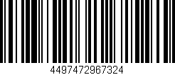 Código de barras (EAN, GTIN, SKU, ISBN): '4497472967324'