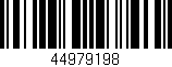 Código de barras (EAN, GTIN, SKU, ISBN): '44979198'