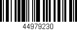 Código de barras (EAN, GTIN, SKU, ISBN): '44979230'
