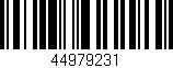 Código de barras (EAN, GTIN, SKU, ISBN): '44979231'