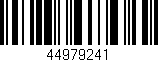 Código de barras (EAN, GTIN, SKU, ISBN): '44979241'